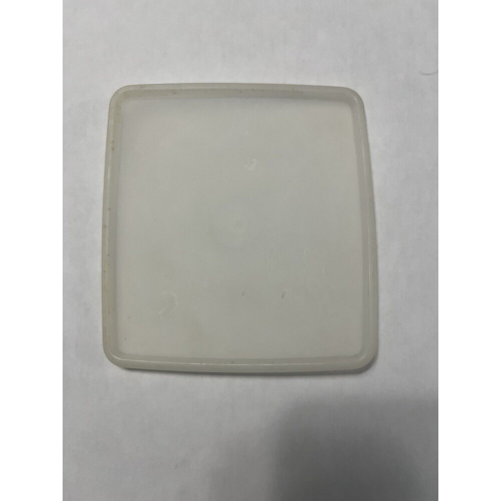 Vintage Tupperware Lid 671-2 Sheer/Opaque Square Replacement Lid